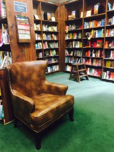Tattered Cover indie bookstore chair